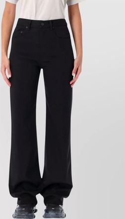 Balenciaga wool mid-rise straight-leg tailored trousers