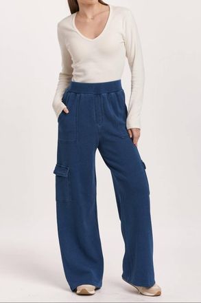 Dear John Denim Becca Wide Leg Pants In Dark Indigo