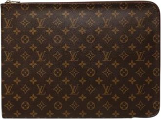 Louis Vuitton Pre-owned Etui Voyage GM - Dames - Vintage Clutch - Bruin - ONE Size - Leer - Vintage