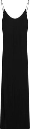 Saint Laurent Kleedjes, Dames, Zwart, M, Cassandre Chain Backless Dress