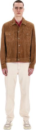 Eleventy Artisanal Trucker Suede Jacket