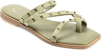 Journee Collection Fanny Sandal Womens Sandals Green : 10 M, Synthetic