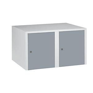 EKO V-part - Armario Superior M&uuml;nchen 2 Compartimentos Gris Plata