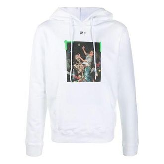 Off-white Arrows Printing Hooded Pullover Men White OMBB034F20FLE0110155