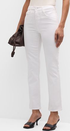 L'agence Tati High-Rise Cropped Micro Bootcut Jeans