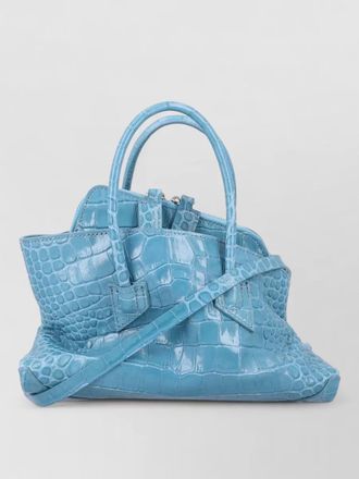 The Attico la passeggiata mini croc print tote bag