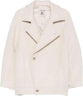 Semicouture Wolmix Blazer - Dames - Zomerjassen - Beige - XS - Wol - Jassen