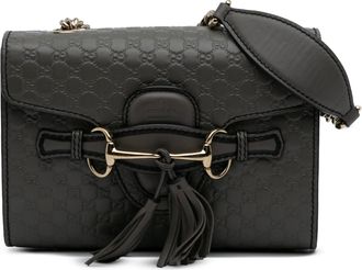 Gucci Pre-owned Womens Mini Microguccissima Emily Crossbody - Grey Leather - One Size