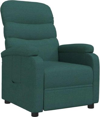 vidaXL Sill&oacute;n Reclinable De Tela Verde Oscuro Vidaxl