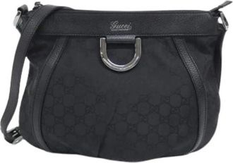 Gucci Pre-owned Cross Body Bags, female, Black, Size: ONE SIZE Pre-owned Vintage Shoulder Bag