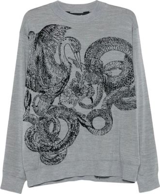 Just Cavalli Maglieria Girocollo - - Knitwear - Uomo - Grigio - L