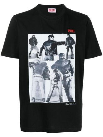 Diesel PR-T-JUST-P1 graphic-print T-shirt - unisex - Cotton - M - Black