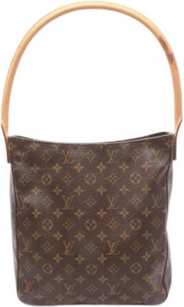 Louis Vuitton Pre-owned Vintage Monogram Schoudertas - Dames - Vintage Schoudertas - Bruin - ONE Size - Leer - Vintage
