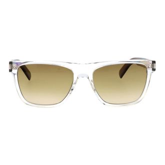 Saint Laurent Zonnebril - Heren - Accessoires - Grijs - Maat: 56 MM