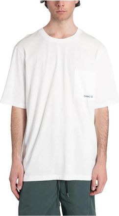 OAMC Pocket Tee Stencil Print - Heren - T-shirts - Wit - M - Katoen - Tops