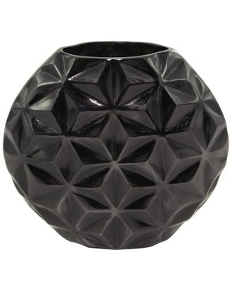 CosmoLiving by Cosmopolitan Cosmoliving By Cosmopolitan Geometric Aluminum Faceted Vase