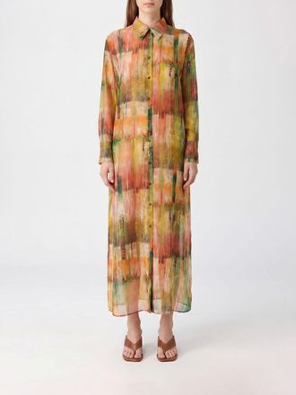 Momoni Printed Silk Chemisier Dress