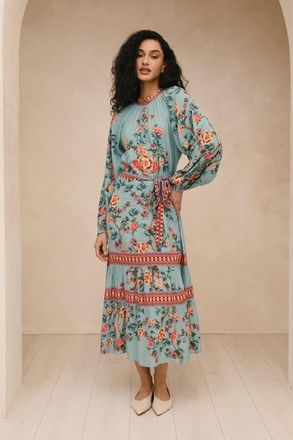 Raishma Lea Dress in Floral at Nordstrom, Size 18 Uk