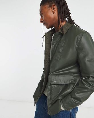 Jacamo Cord Collar Wax Jacket