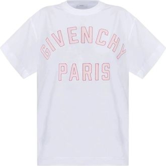 Givenchy T-shirt met korte mouwen - Dames - T-shirts - Wit - S - Katoen - Tops