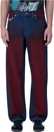 Awake NY Orchard Street Jeans - Heren - Regular Fit Jeans - Rood - W34 - Katoen - Jeans