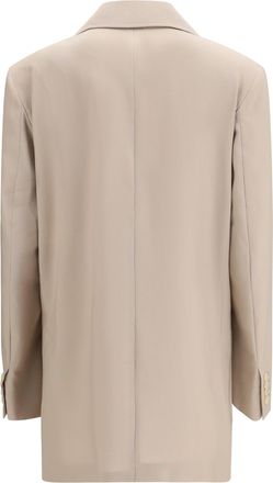 Max Mara Womens Single-Breasted Wool-Blend Blazer Verde Muschio Fleece Wool; Mohair; Silk Blazers & Vests