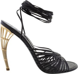 Ferragamo Atena Leather Strappy Sandals, Size 10 B