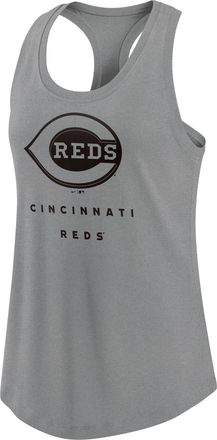 Nike Cincinnati Reds All Day Nike Womens Dri-FIT MLB Racerback Tank Top in Grey | NKAE06GRED-01H