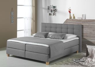 HOME AFFAIRE Boxspringbett »Moulay« inkl. Topper, in Überlänge 220 cm, 3 Härtegrade, auch in H4