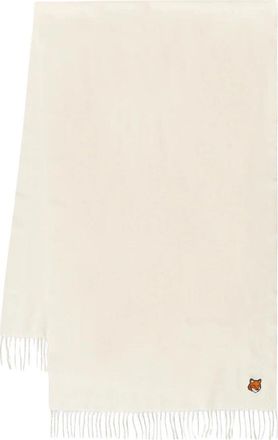 Maison Kitsun&eacute; Scarves - unisex - Wintersjaals - Beige - ONE Size - Accessoires