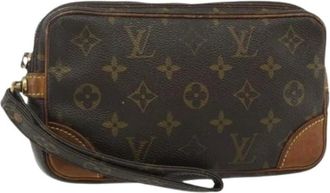 Louis Vuitton Pre-owned Clutches, female, Brown, Size: ONE SIZE Pre-owned Vintage Monogram Clutch