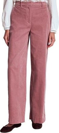 Boden Belgravia Straight Leg Corduroy Pants in Pink Heather at Nordstrom Rack, Size 14