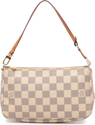Louis Vuitton Pre-owned Womens Damier Azur Pochette Accessoires - Ivory Textile - One Size