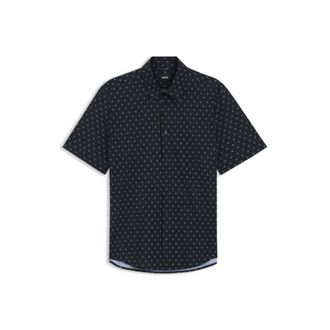 BOSS Printed regular-fit shirt in performance-stretch jersey