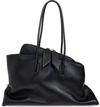 The Attico La Passeggiata Shopper Bag - Dames - Schoudertassen - Zwart - ONE Size - Leer - Tassen