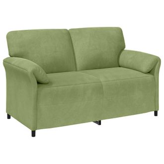 vidaXL Sof&aacute; De 2 Plazas Verde Claro 158 X 83 X 95 Cm Terciopelo Vidaxl