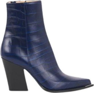 Barbara Bui Boots - Dames - Laarzen met Hak - Blauw - 39 EU - Leer - Schoenen