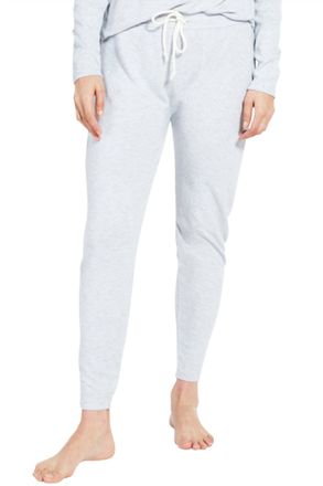 Kensie Sweater Knit Harem Pants In Light Heather Grey