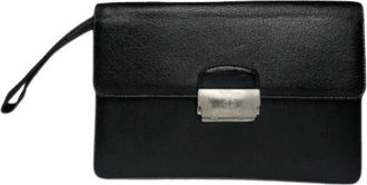 Givenchy Pre-owned Clutches, female, Black, Size: ONE SIZE Pre-owned Leather Clutch