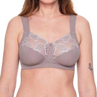 Louisa Bracq Elise Wirefree Full Cup Bra In Taupe