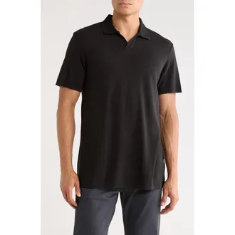 Nn.07 Almer 3562 Organic Cotton Blend Polo in Black at Nordstrom, Size Xx-Large