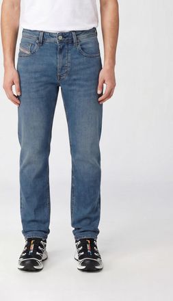 Diesel Jeans straight 1985 Larkee in denim stretch a vita media cinque tasche