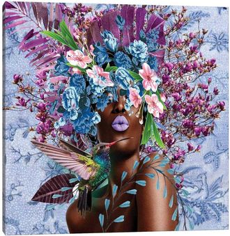 iCanvas Women In Bloom - Purplicious By Yvonne Coleman Burney Wall Art