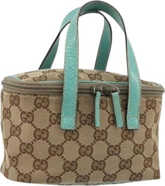 Gucci Pre-owned Mini Bags, female, Multicolor, Size: ONE SIZE Pre-owned Vintage GG Canvas Mini Hand Bag