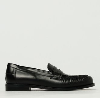 Emporio Armani Leren Penny Loafers Klassiek