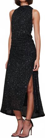 Bishop + Young Sublime Halter Dress In Caviar