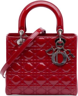 Dior Pre-owned Dior Medium Patent Cannage Lady Dior XP2BM3X7IE0DMS4Z