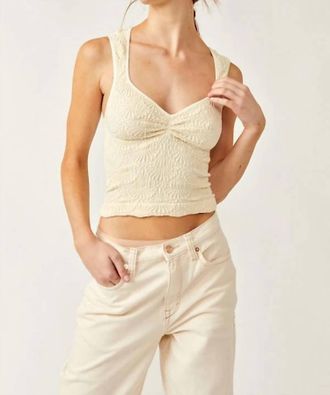 Free People Love Letter Sweetheart Camisole In Ivory