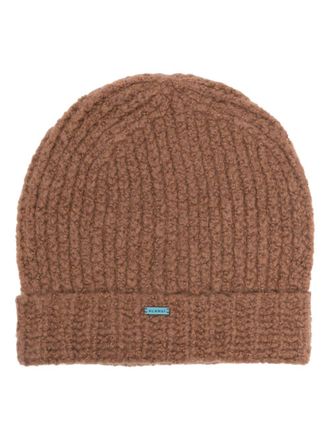 Alanui Berretto con placca logo - Marrone