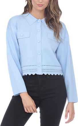 Rain + Rose Collar Cardigan